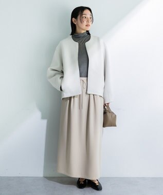 Green Parks シアーリブタートルプルオーバー Gray