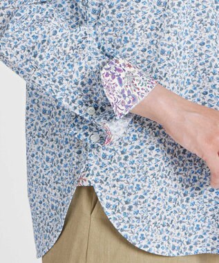 Paul Smith リバティプリント 長袖シャツ ライトブルー