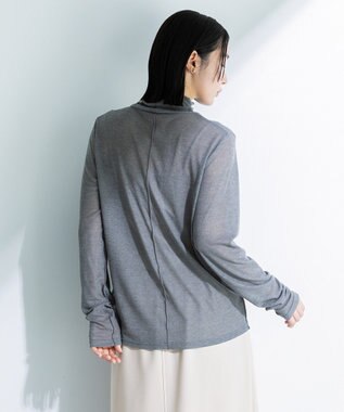 Green Parks シアーリブタートルプルオーバー Gray