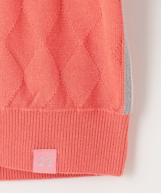 23区GOLF 嬉しいセット企画【ニット＋リバーシブルスカート】【WOMEN】 カラーニットアップ オレンジ系