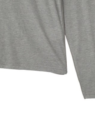 Green Parks シアーリブタートルプルオーバー Gray