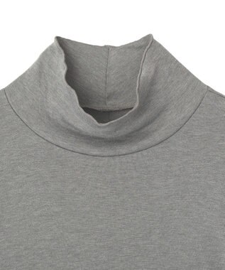 Green Parks シアーリブタートルプルオーバー Gray