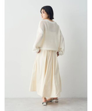 YECCA VECCA タックボリュームスカート① Ivory
