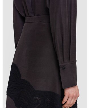 JOSEPH イブニングシルク　Aラインスカート Aurora