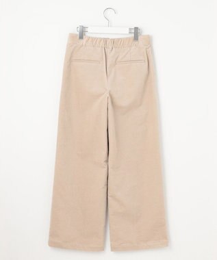 J.PRESS LADIES 【洗える】ハイブリッドAIRDUROY ワイド パンツ ベージュ系