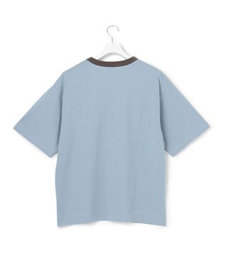 J.PRESS YORK STREET 【UNISEX】リンガーＴシャツ サックスブルー系
