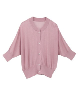 earth music&ecology 【接触冷感】シアードルマンカーディガン Pink