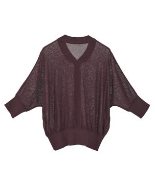 earth music&ecology 【接触冷感】シアードルマンカーディガン Brown