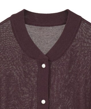 earth music&ecology 【接触冷感】シアードルマンカーディガン Brown