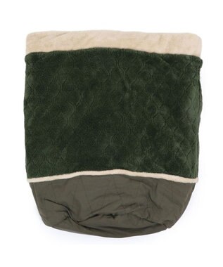 PET PARADISE ペットパラダイス 遠赤外線 寝袋  筒型《オニオン柄》 L カーキ