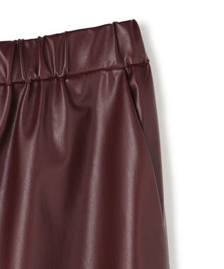 BEIGE， HYAL / フェイクレザーカービーラインイージーパンツ Bordeaux