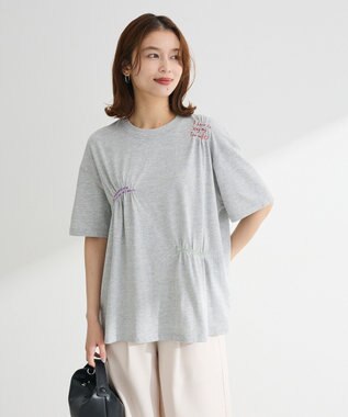 Green Parks ・ＳＵＧＡＲ　ＳＰＯＯＮ　ギャザーロゴ刺繍ＴＥＥ