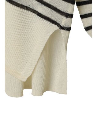 Green Parks さらっと　Ｖネックカーディガン Border