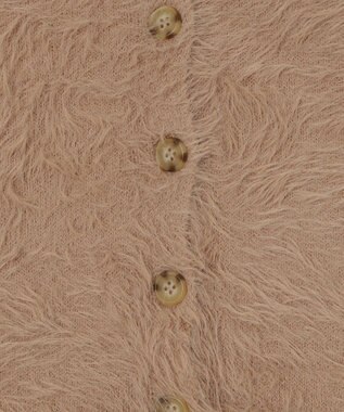 WEGO 【25年秋冬新作/WEB限定】別注USPOLOシャギーニットカーデ ベージュ