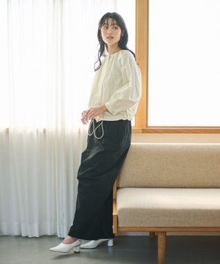 #Newans 【ANSWER for Co-Creation】フルギャザーシャツブルゾン ホワイト系