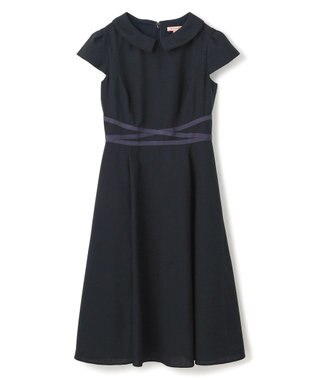 TOCCA 【洗える】BRIGHT LUMINOUS ドレス ネイビー系