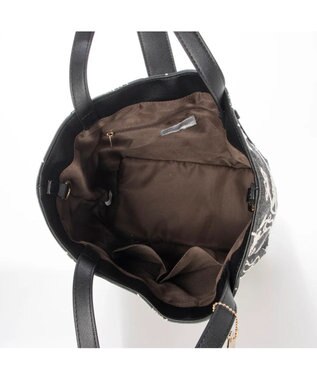 UNBILLION cachecache 花刺繍トートバッグM グレー