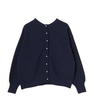 Green Parks ２ｗａｙ　パール釦ニットプルオーバー Dark Navy