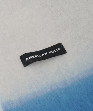 AMERICAN HOLIC バイカラーシャギーマフラー Gray