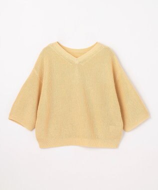 ANY ラミータッチニットT イエロー