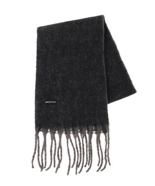 AMERICAN HOLIC バイカラーシャギーマフラー Charcoal Gray