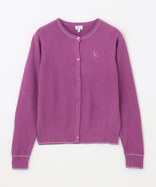 組曲 KIDS 【150-160㎝】クラシック カーディガン ライラック系