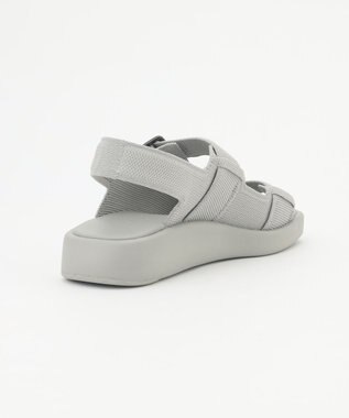 steppi 【洗える】バックルベルト サンダル グレー