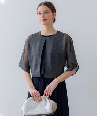  【APPLAUDIR】グロッシーニット ボレロカーディガン