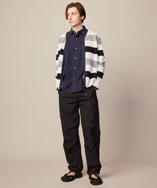 JOSEPH ABBOUD MOUNTAIN 【ユニセックス・ECO撥水/抗菌性/軽量】タスランワッシャー クライミングカーゴ パンツ ブラック系