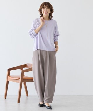 AMERICAN HOLIC バイパチルーズニットプルオーバー ライラック