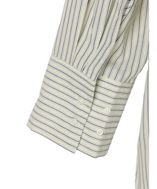 Green Parks ゆったり衿つきシャツ Stripe