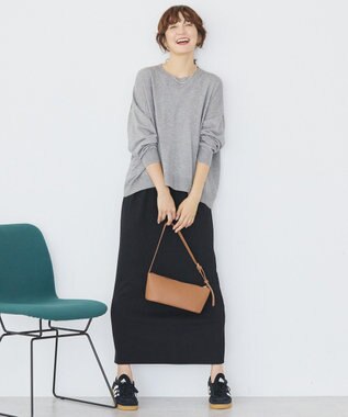 AMERICAN HOLIC バイパチルーズニットプルオーバー Light Gray Mixture