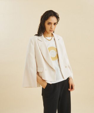 GRACE CONTINENTAL ミリタリーショートジャケット ベージュ