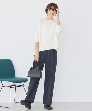 AMERICAN HOLIC バイパチルーズニットプルオーバー アイボリー