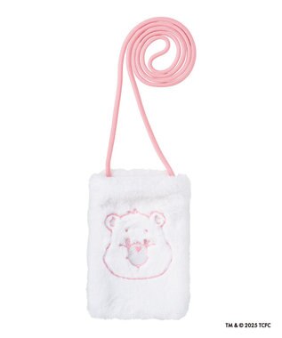 MOONBAT Care Bears(ケアベア) フェイクファーサコッシュ 手洗い可能 バッグ オフホワイト
