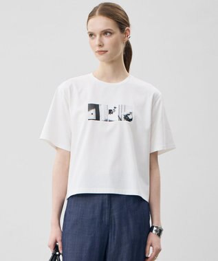 ICB クロップド ロゴTEE（フォトプリント）