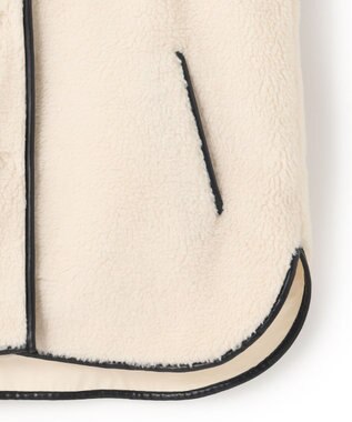 23区 L 【洗える】テディボア ブルゾン オフホワイト