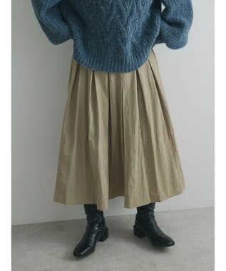 Green Parks armonia．フレアスカート Gray Beige