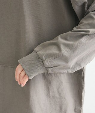 Green Parks ピグメント裾ドロストカットチュニック Gray