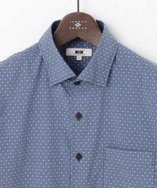 JOSEPH ABBOUD 【ストレッチ・洗える】ストレッチ プリント シャツ ネイビー系5