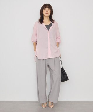 AMERICAN HOLIC ガーメントウォッシュアソートギャザーシャツ Pink