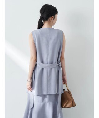 earth music&ecology リネンライクジレ Grayish Blue