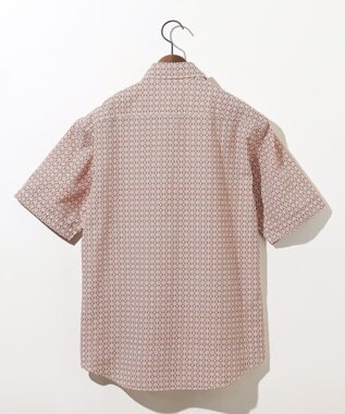 JOSEPH ABBOUD 【サスティナブル】ジオメットリックパターン シャツ オレンジ系5