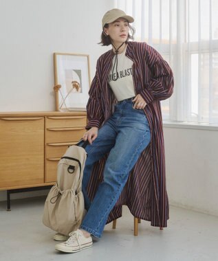 WEGO 【ANGIE VINTAGE】ドローストリンングバックパック ベージュ
