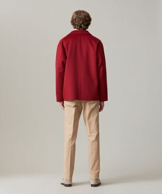 J.PRESS MEN 【WEB限定カラー有】カシミアWフェイス 3パッチ カバーオール 【WEB限定】ワイン系