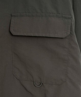 WEGO ナイロンメッシュポケットシャツ カーキ