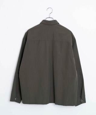 WEGO ナイロンメッシュポケットシャツ カーキ