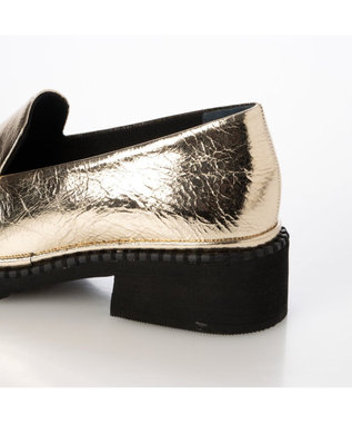 MODE ET JACOMO <D'ICI>ボリュームソールソフトローファー ゴールド