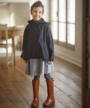 組曲 KIDS 【110-140cm】Chocolat de check ジャンパースカート ブルー×グレー系4