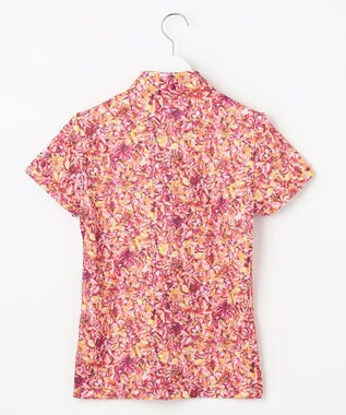 23区GOLF 【WOMEN】プランティカプリント 総柄 半袖ポロシャツ ピンク系5